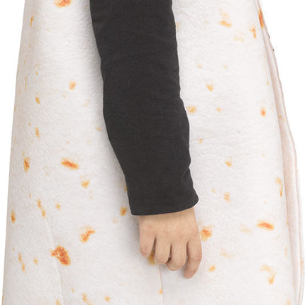 Festive Screen Print Burrito Child Mexican Food Costume