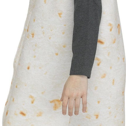 Festive Screen Print Burrito Child Mexican Food Costume