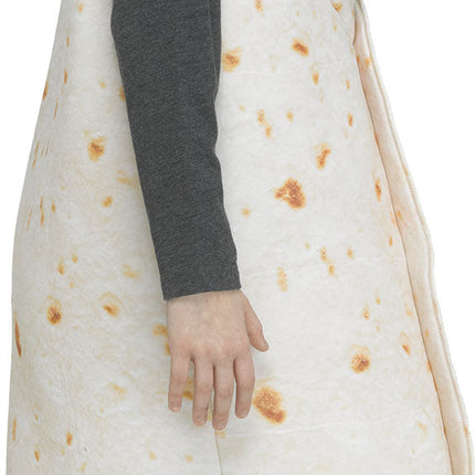 Festive Screen Print Burrito Child Mexican Food Costume