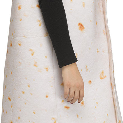 Festive Screen Print Burrito Adult Mexican Food Costume