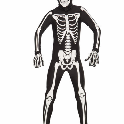 I'm Invisible Bone Skeleton Skin Suit Costume Child Large 10-12