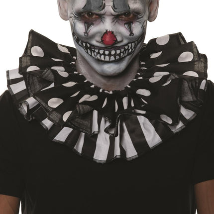 Clown Black and White Collar Jester Adult Accessory