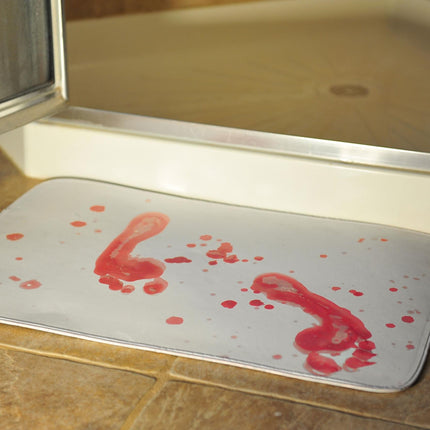 Bloody Bathroom Floor Mat Decoration