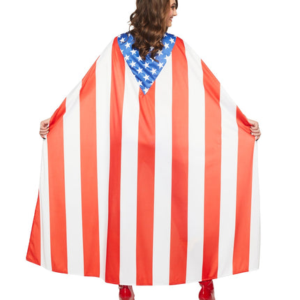 Patriotic American Flag Cape