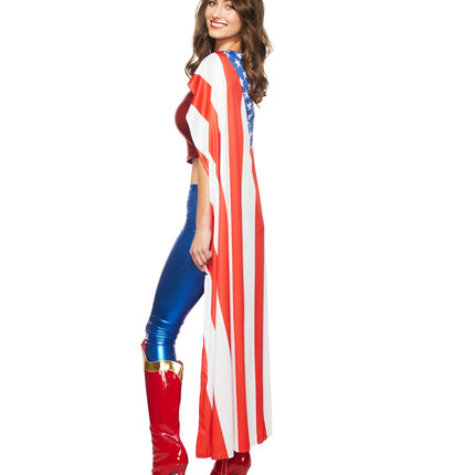 Patriotic American Flag Cape