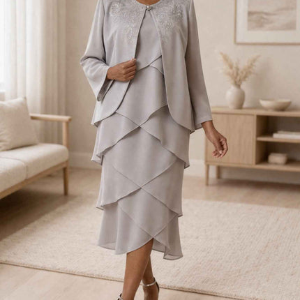 CLEARANCE - Hosanna 5575 Modest 3-Piece Outfit Set Ankle Length (Size XL)