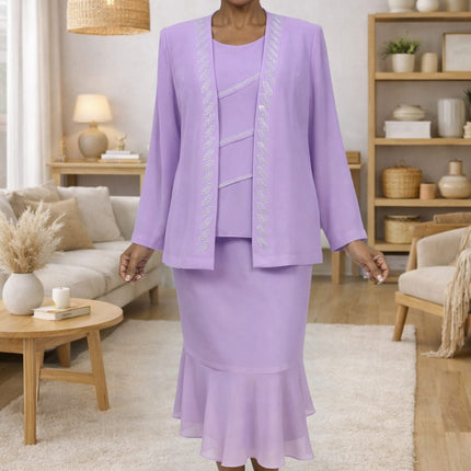 CLEARANCE - Hosanna 5577 Modest 3-Piece Outfit Set Ankle Length (Size 5XL)