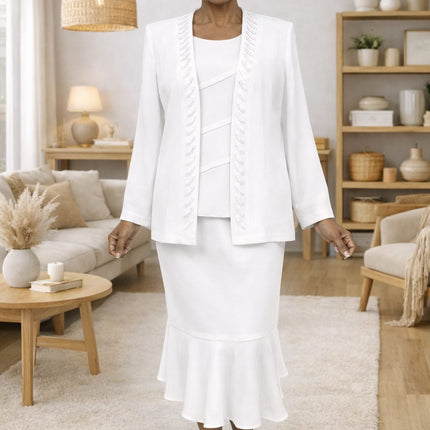CLEARANCE - Hosanna 5577 Modest 3-Piece Outfit Set Ankle Length (Size 5XL)