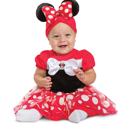 Disney Minnie Mouse Red Posh Baby Infant Costume Size 12-18 Months