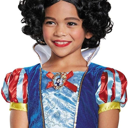 Disney Snow White Princess Deluxe Child Costume Wig With Red Bow