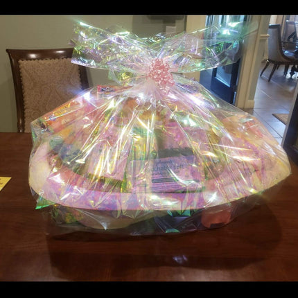 Stunning Opal Iridescent Cello Wrap - 10' x 30" Sheets  Perfect for Gift Baskets