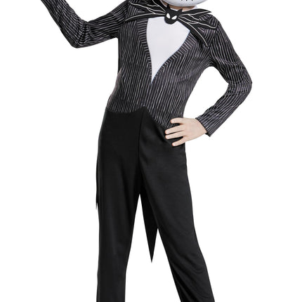 Jack Skellington Nightmare Before Christmas Child Deluxe Costume Large 10-12