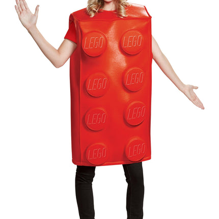 Red Lego Brick Tunic Adult Costume Medium/Large