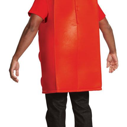 Red Lego Brick Tunic Adult Costume Medium/Large
