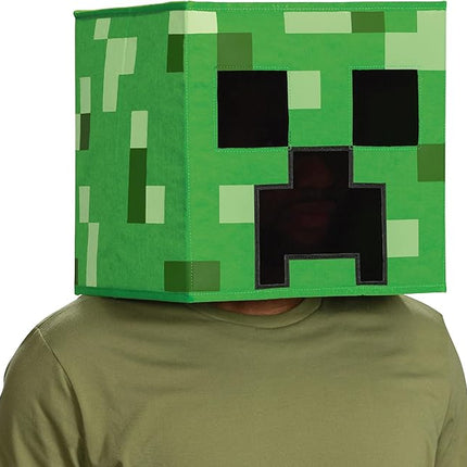 Creeper Block Head Minecraft Costume Mask Child Size