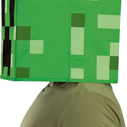 Creeper Block Head Minecraft Costume Mask Child Size
