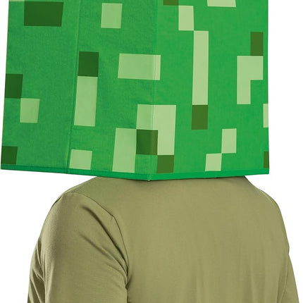Creeper Block Head Minecraft Costume Mask Child Size