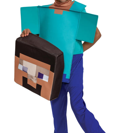 Minecraft Steve Adaptive Child Costume Large 10-12
