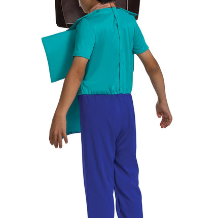 Minecraft Steve Adaptive Child Costume Large 10-12