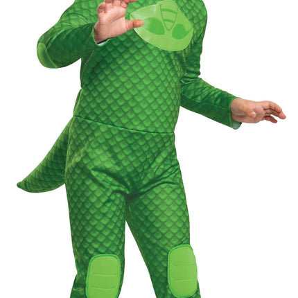 Gekko Deluxe Megasuit PJ Masks With Lights Toddler Costume 3T-4T