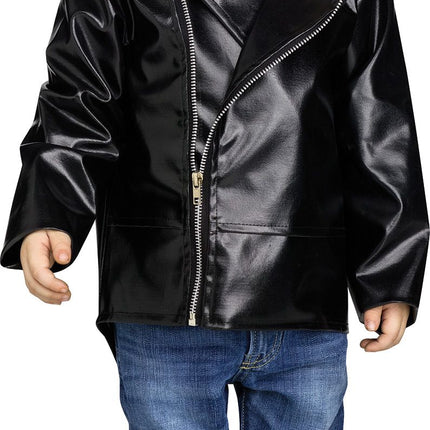 Rock N Roll 50's Fake Leather Jacket Toddler Costume Large 3T-4T