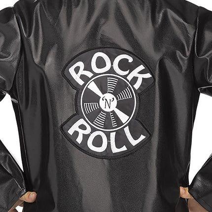Rock N Roll 50's Fake Leather Jacket Toddler Costume Large 3T-4T