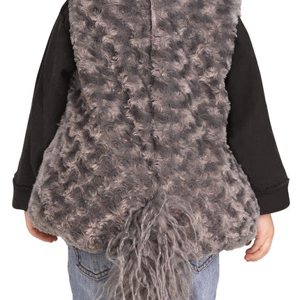 Cuddly Wolf Cub Tunic Child Costume Toddler Size Large 2T-4T