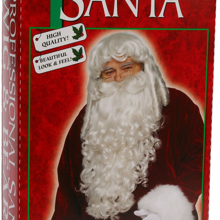 Professional Santa Clause Wig and Beard Set