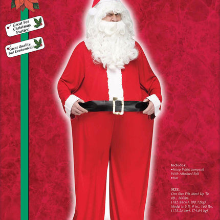 Fat Santa Claus Suit Costume Size Standard 42-46
