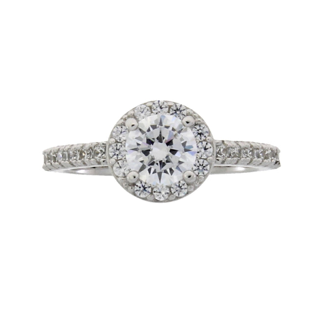 Natural Cubic Zirconium Ring Sterling Silver