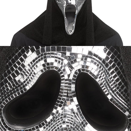Fun World Scream Ghost Face Disco Mirror Character Costume Mask