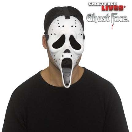 Fun World Scream Ghost Face White Hockey Character Costume Mask