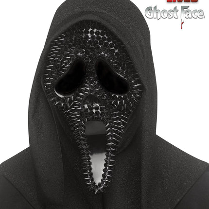 Fun World Scream Ghost Face Spiked Black Character Costume Mask