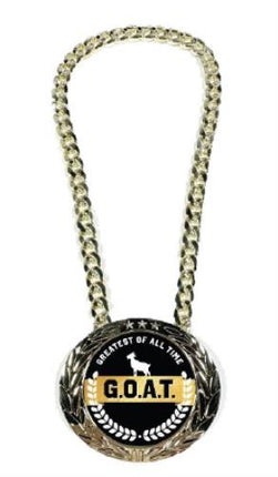 Goat Greatest of all Time Necklace Award Medallion Pimp Gangster Accessory