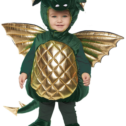 Baby Dragon Green Infant Costume Size Toddler 4-6
