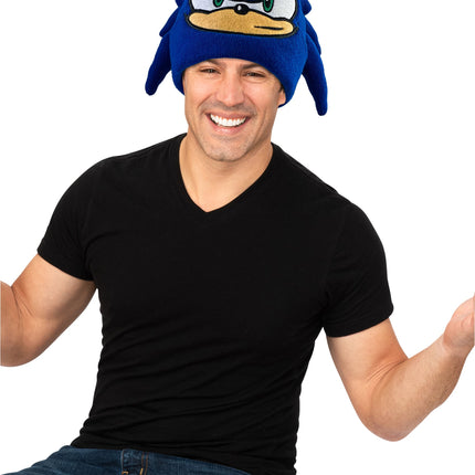 Sonic The Hedgehog Blue Beanie Stocking Cap Adult Hat