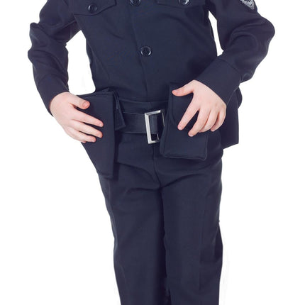 Policeman Child Cop Costume Size Large 10-12