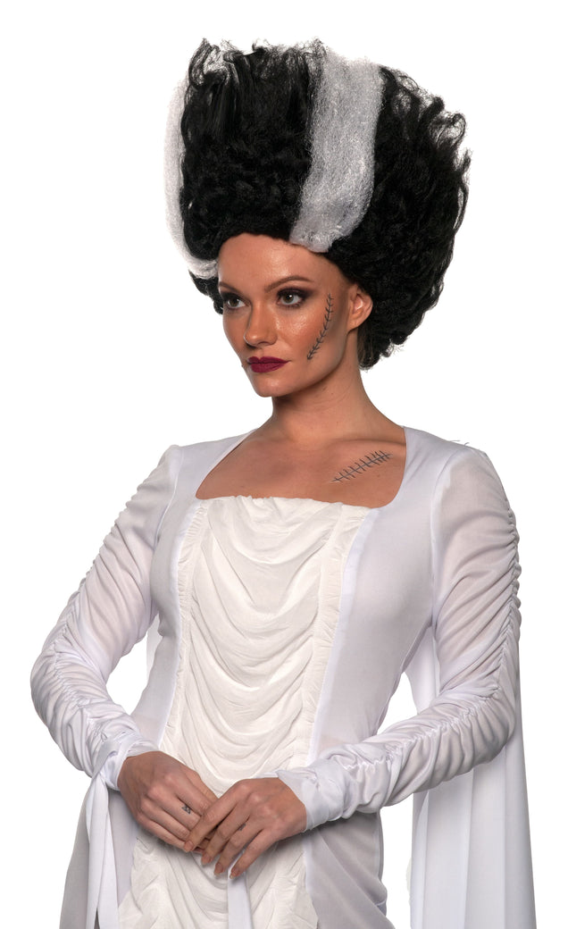 Frankenstein Bride Black and White Women's Wig