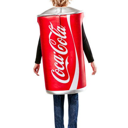 Can of  Coke Coca Cola Foam Tunic Adult Costume Standard Size