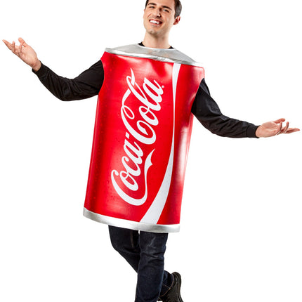 Can of  Coke Coca Cola Foam Tunic Adult Costume Standard Size