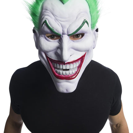 Rubie's DC Comics Villains: The Joker Vacuform Plastic Mask with Plush Hair