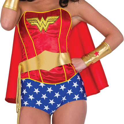 Rubie's Dc Superheroes Wonder Woman Kit Belt Tiara with Lasso Gauntlets