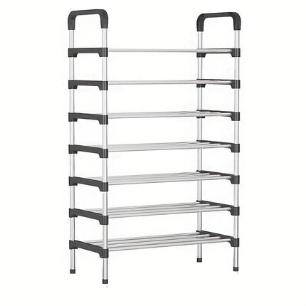 7-Tier Iron Shoe Rack – Space-Saving, Floor-Standing