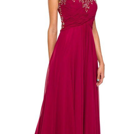 Juliet 585 A-Line Gown Cap Sleeve Empire Waist Full Length