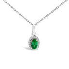 White.Gold / 18 / Green Emerald