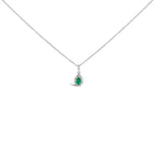 White.Gold / 18 / Green Emerald