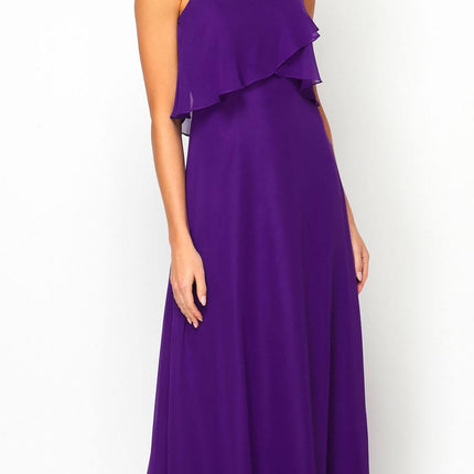 Juliet 591 Long Bridesmaid Dress Ruffled Bodice
