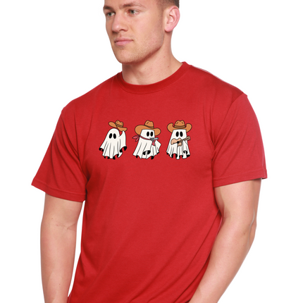 Cowboy Ghosts Unisex Bamboo Viscose/Organic Cotton Short Sleeve Graphic T-Shirt