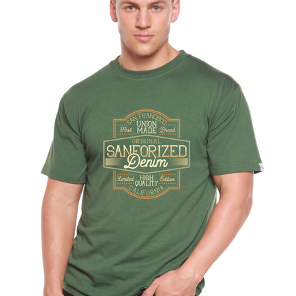 Original Sanforized Denim Men's Bamboo Viscose/Organic Cotton Short Sleeve Graphic T-Shirt