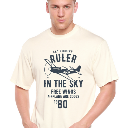Ruler In The Sky Spun Bamboo® Men's Bamboo Viscose/Organic Cotton Short Sleeve Graphic T-Shirt